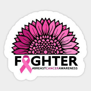 Fighter breast cancer awareness Sticker